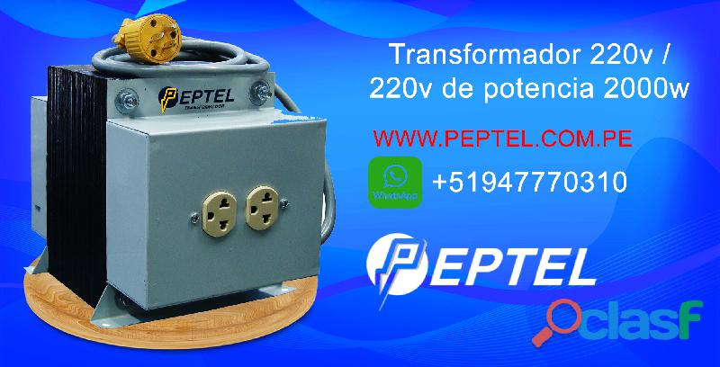 Transformador 220v / 220v de potencia 2000w