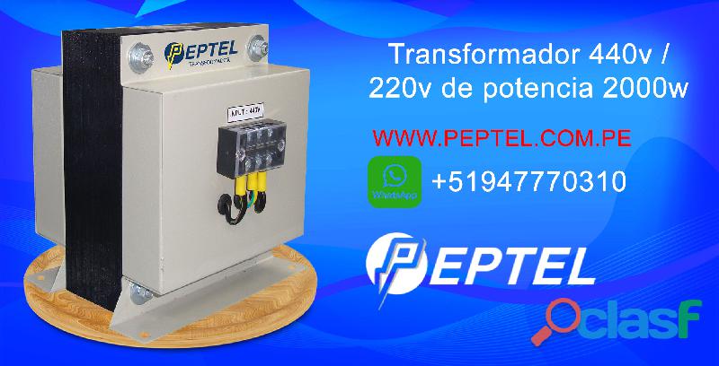Transformador 440v / 220v de potencia 2000w