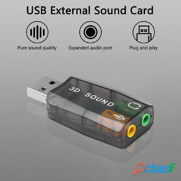 Tarjeta de Sonido a USB Externa Adaptador Audio 5.1