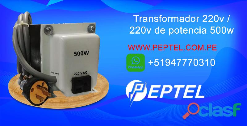 Transformador 220v / 220v de potencia 500w