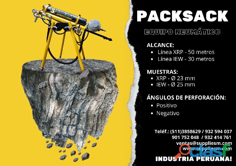 MÁQUINA PERFORADORA PACKSACK NEUMÁTICA SM D50