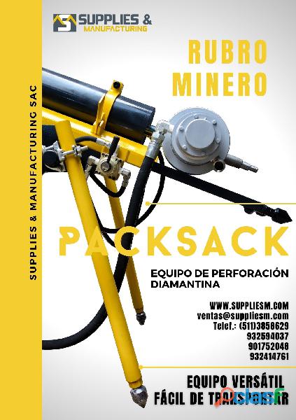 PACKSACK MÁQUINA PARA PERFORACIÓN DIAMANTINA