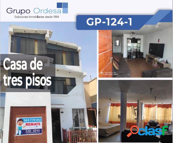 ¡Solo Agosto! venta de casa de tres pisos en Carabayllo