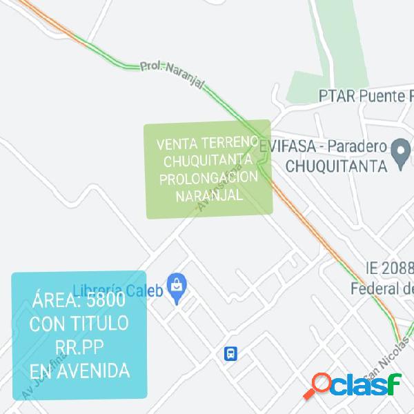 TERRENO EN VENTA SAN MARTÍN DE PORRES