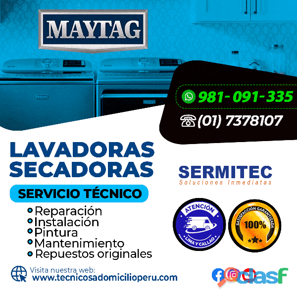 Experts!!«Maytag» Reparación de Lavadoras»981091335»