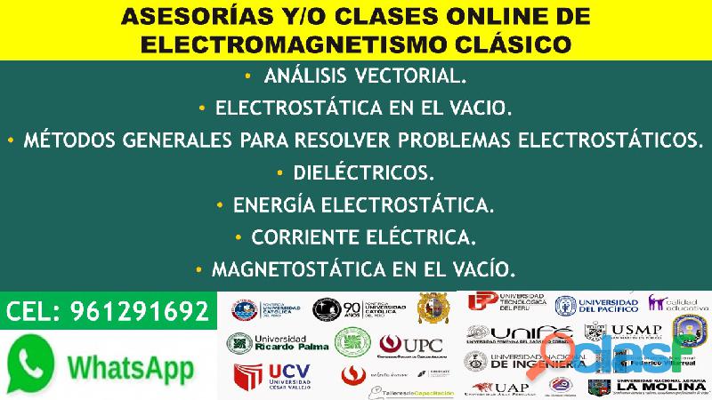ELECTROMAGNETISMO CLÁSICO_ CLASES Y ASESORÍAS