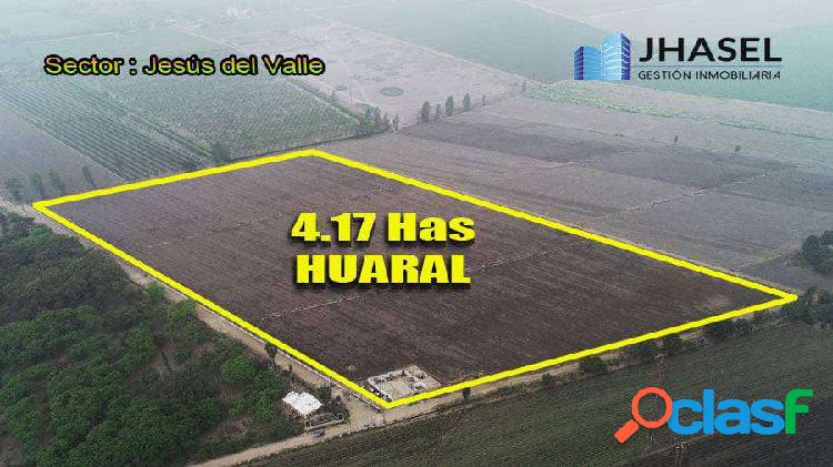 VENDO TERRENO AGRICOLA DE 41,700 M2 EN HUARAL