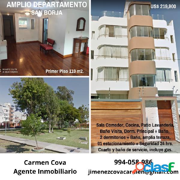 En venta departamento en San Borja