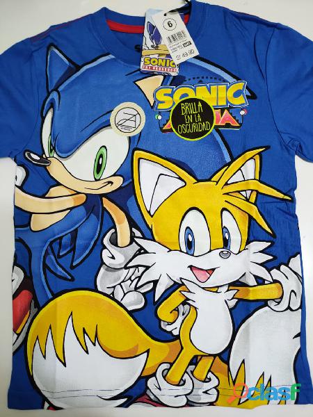 polos sonic para niños