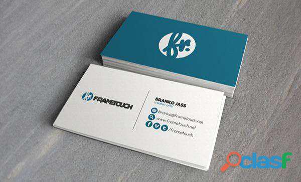 tarjetas de presentación diseño personalizado envío a