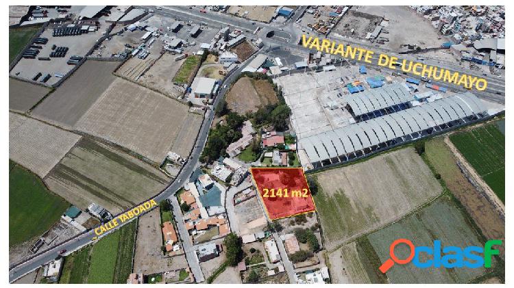 Se Vende Terreno de 2141 m² en Taboada, Yanahuara,