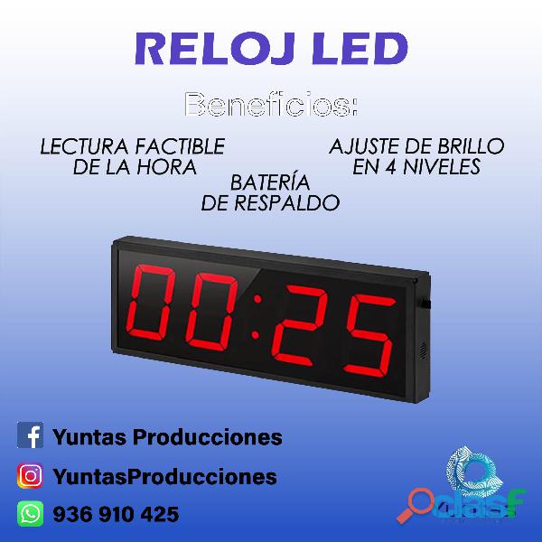 Reloj Led para uso interior