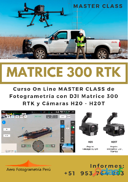 MASTER CLASS en VIVO de Matrice 300 RTK