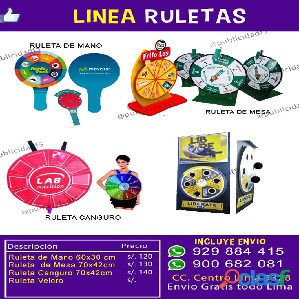 Ruletas publicitarias Lima