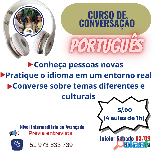 Clases de portugués desde su celular