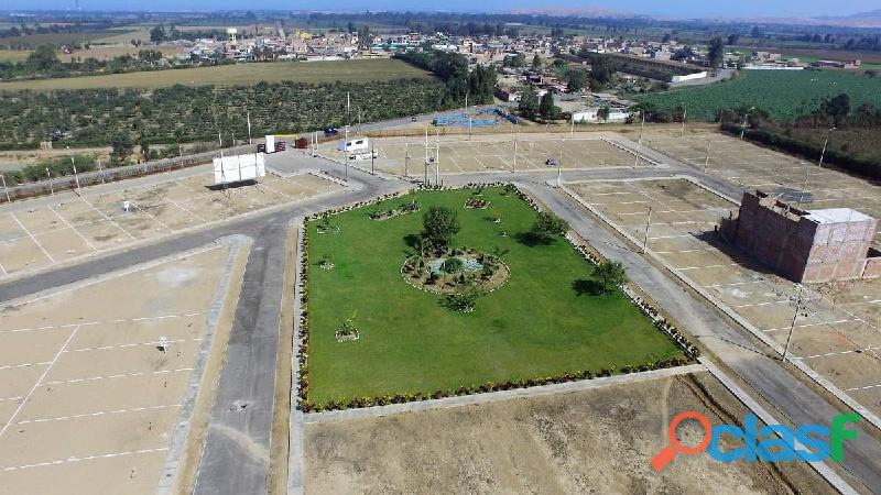 Vendo terreno 90m² frente a parque en Cañete.