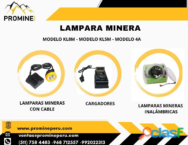 LÁMPARAS MINERAS//MARAC WISDOM//PROMINE PERÚ