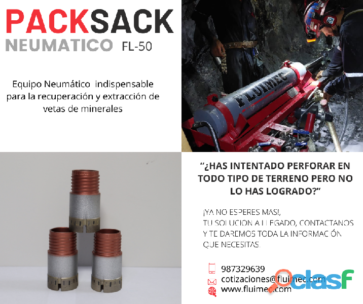 MINERÍA – EQUIPO PACKSACK PARA EXPLORACIÓN