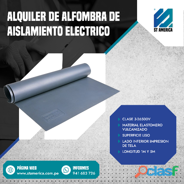 ALQUILER DE ALFOMBRA DE AISLAMIENTO ELECTRICO