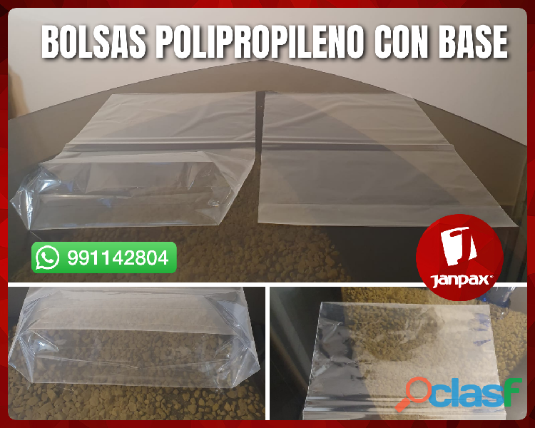 BOLSAS POLIPROPILENO CON BASE