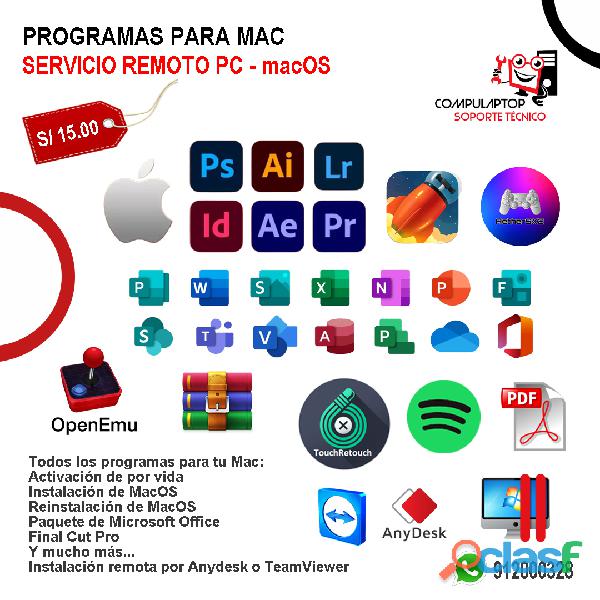 Instalación de Programas para MacOS