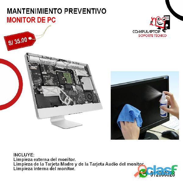 Mantenimiento Preventivo Monitor de PC