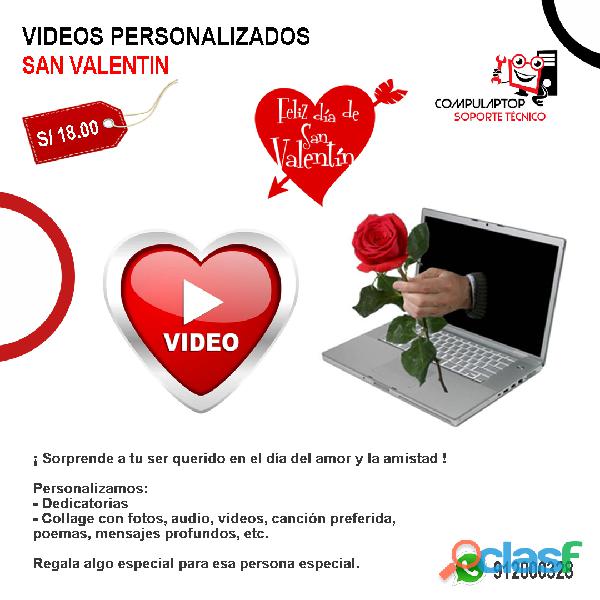 Videos San Valentín Personalizados