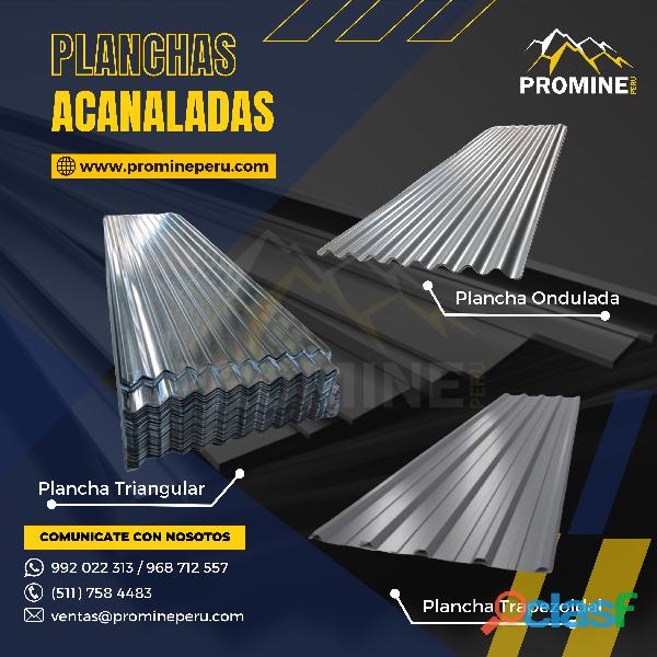 PLANCHAS TRAPEZOIDAL//SOPORTE RIGIDO//CALLAO//PROMINE PERU
