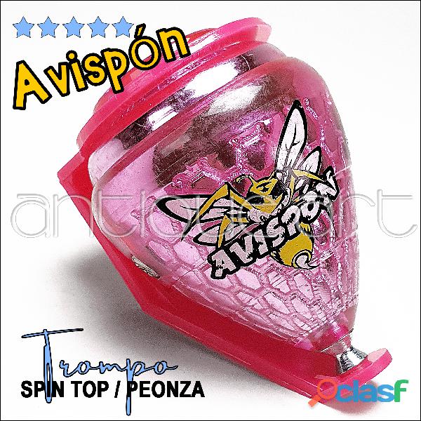 A64 Trompo Avispon Linea Cometa Mx Spin Top Trucos Pink