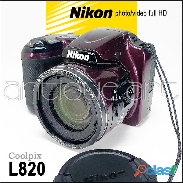A64 Camara Nikon Coolpix L820 16mp Zoom 30x Foto Video Full