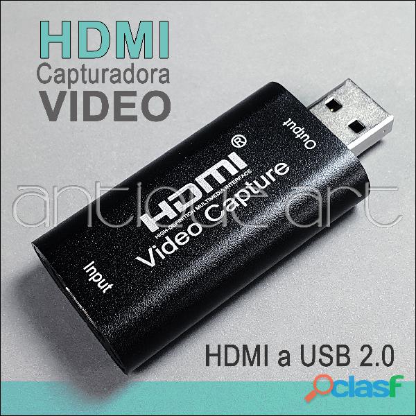 A64 Capturadora De Video 1080p Hdmi A Usb 2.0 30fps Full Hd