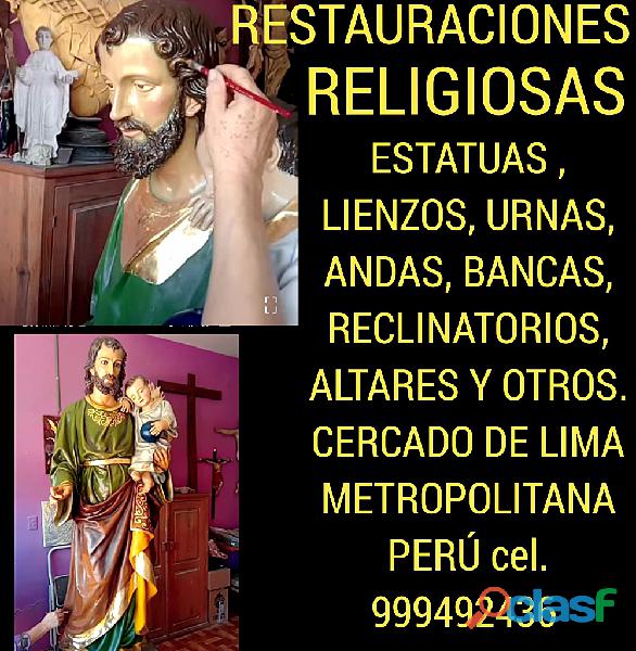 Artículos RELIGIOSOS venta reparación fabricación Lima