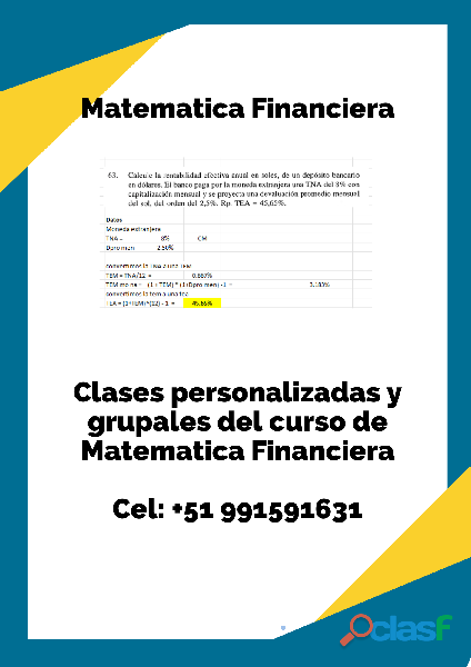 Clases + Matematica + Financiera