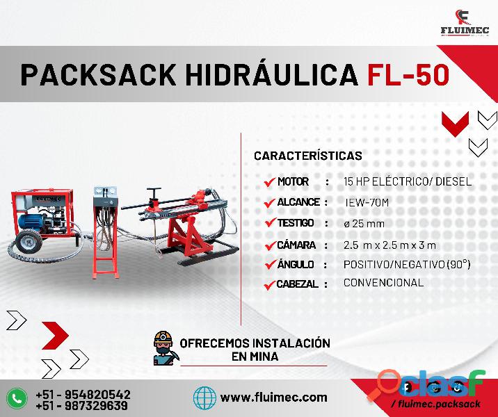 PACKSACK HIDRAULICA FL 50 // MAQUINA PARA GEOLOGIA