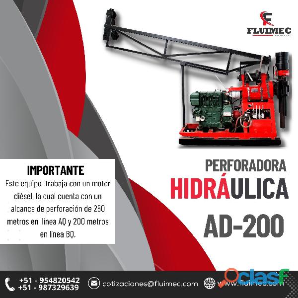 PERFORADORA HIDRAULICA AD 200 (MOTOR DIESEL)