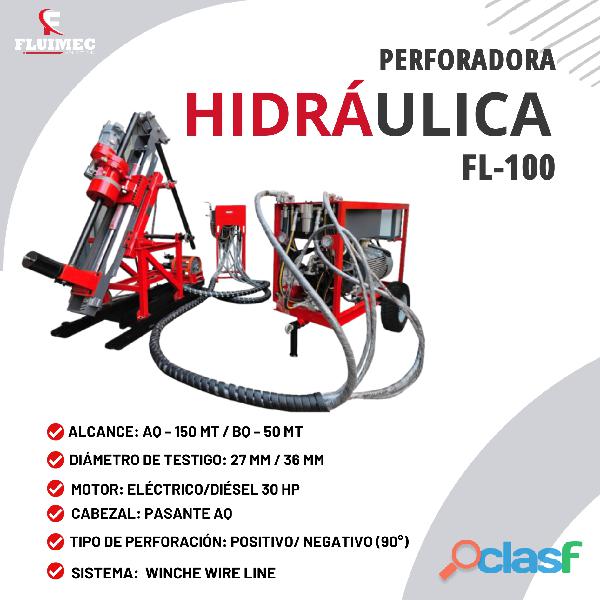 PERFORADORA HIDRAULICA FL 100 // RAPIDA RECUPERACION DE