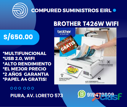 Impresora Brother T426W Wifi Piura