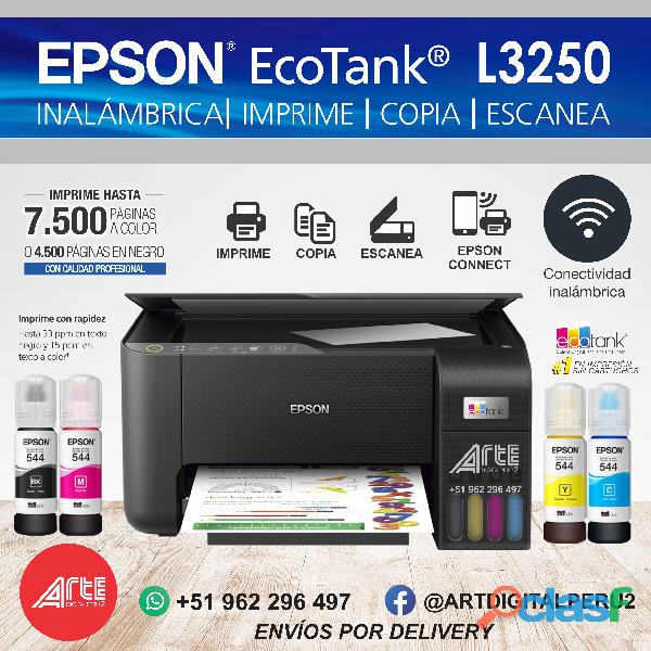 Impresora Multifuncional Inlámbrica EcoTank L3250