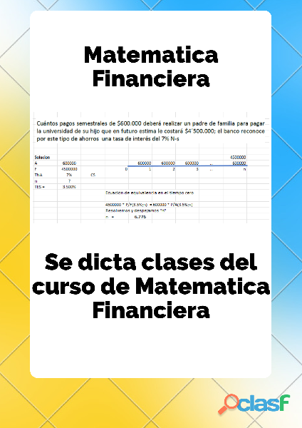 Matematica + Financiera