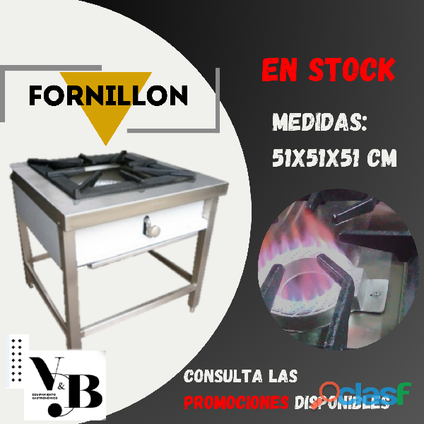 EQUIPAMIENTO FORNILLON DE 01 QUEMADOR