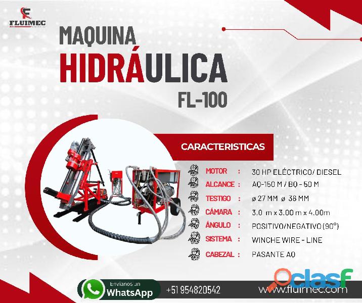 MAQUINA HIDRAULICA FL 100 (PARA PROYECTOS MINEROS)