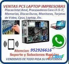 VENTAS DE COMPUTADORAS CPUS LAPTOP CORE I3 I5 I7