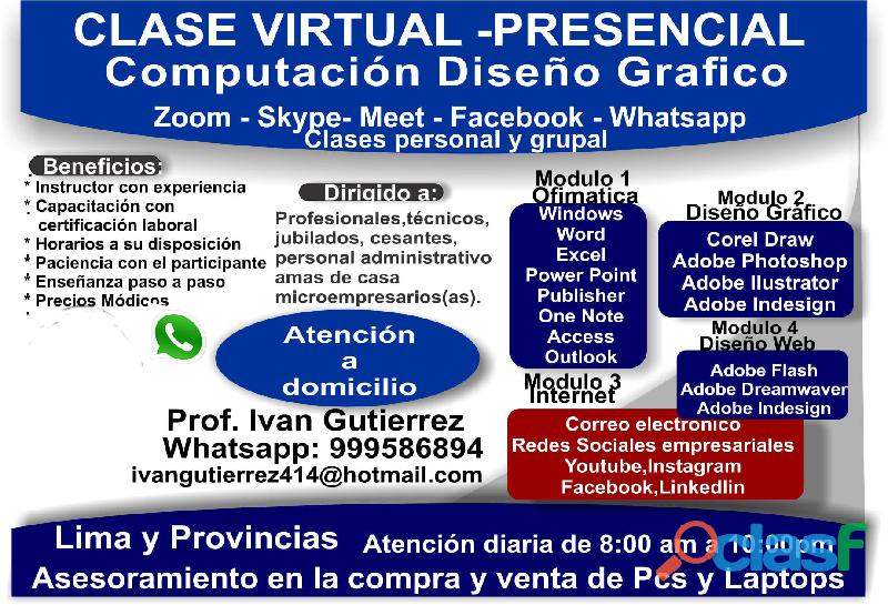 clases personalizadas de computacion a domicilio