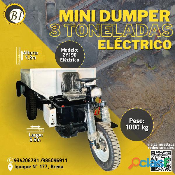 MINIDUMPER 3 TONELADAS Aumenta tu productividad en mina?