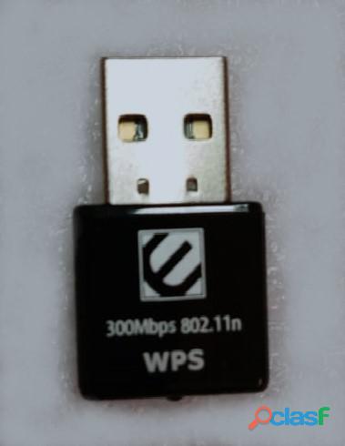 USB Nano WiFi Adaptador Inalambrico 300Mbps 802.11b/g/n SKU: