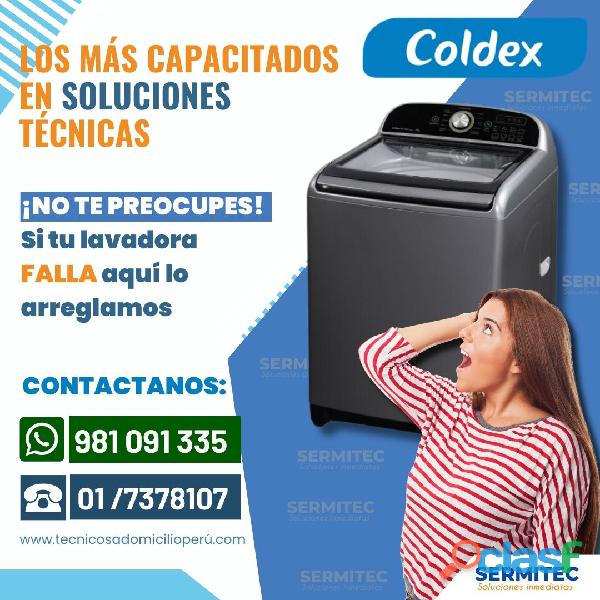Soluciones «COLDEX» Reparación de Lavadora 981091335