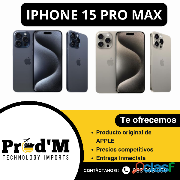 IPHONE 15 PRO MAX || PROD´M || APPLE