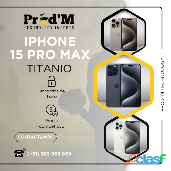 IPHONE 15 PRO MAX || PROD´M || APPLE || MUNDO