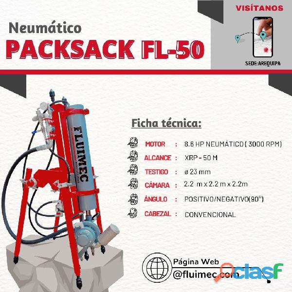 Packsack Neumática FL 50 / Equipo minero necesario para