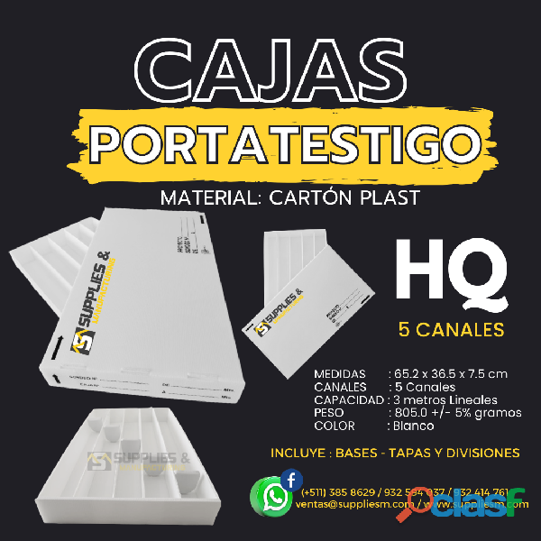 CAJAS PORTA TESTIGO ARMABLES –